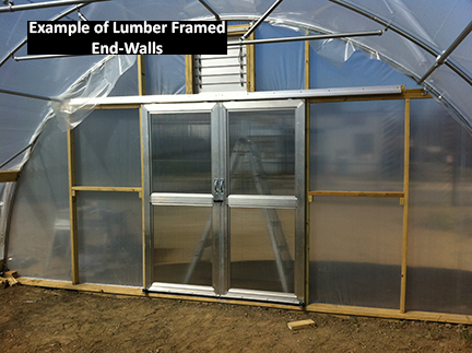 Lumber Greenhouse Endwalls